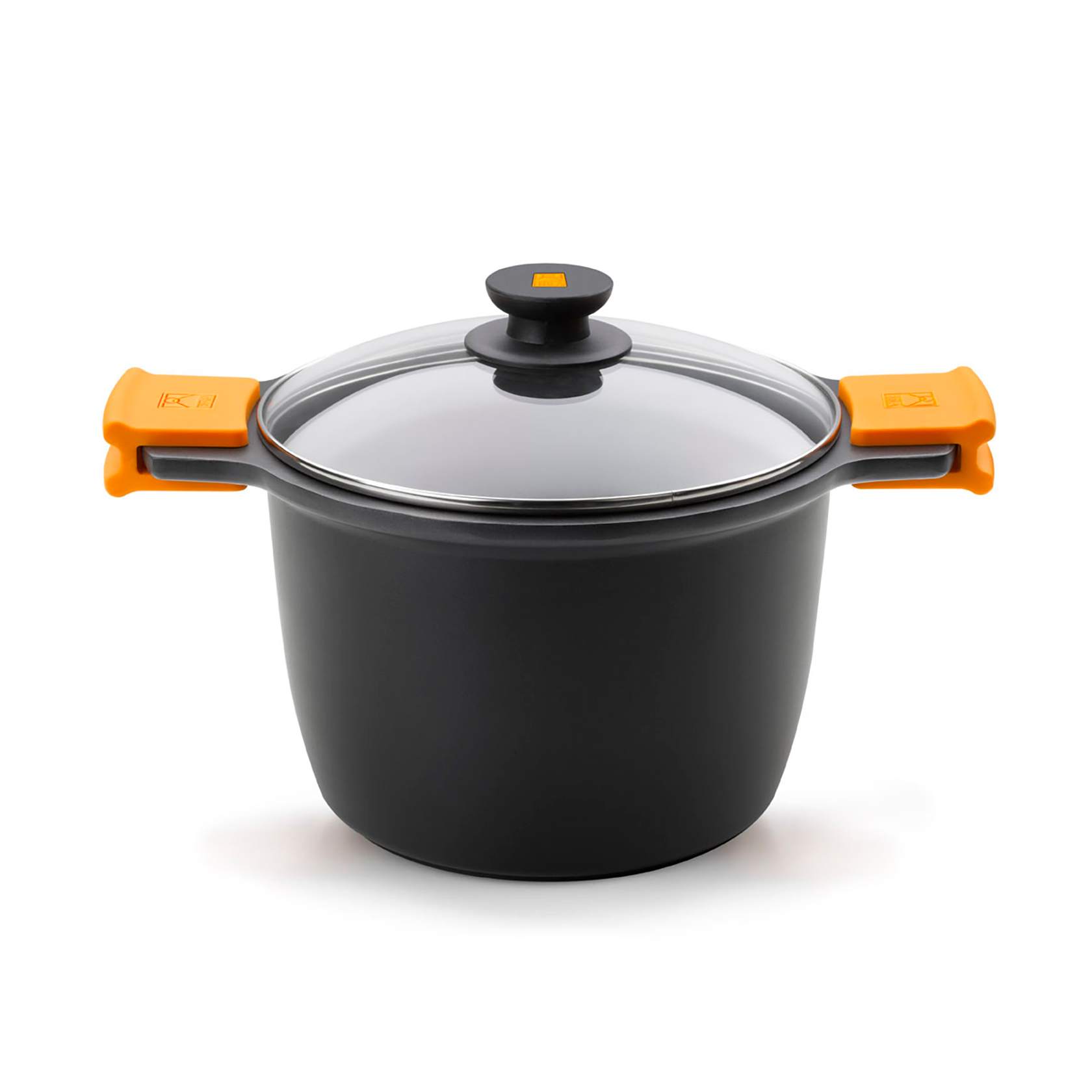  BRA Efficient Concave Wok/Cooking Pot 24 cm with Glass