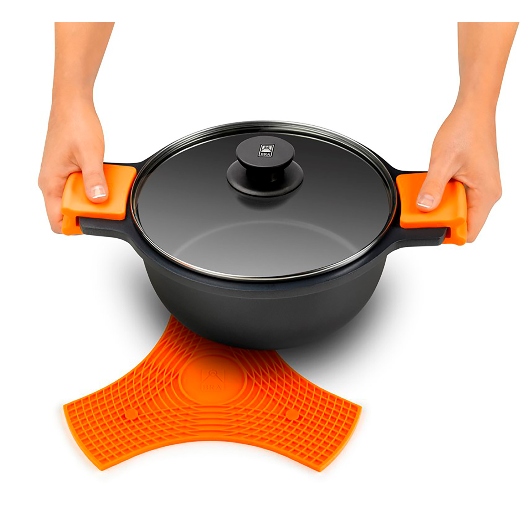 Salvamanteles Imantado BRA Safe Prior Silicona Naranja A191000 imagen 2